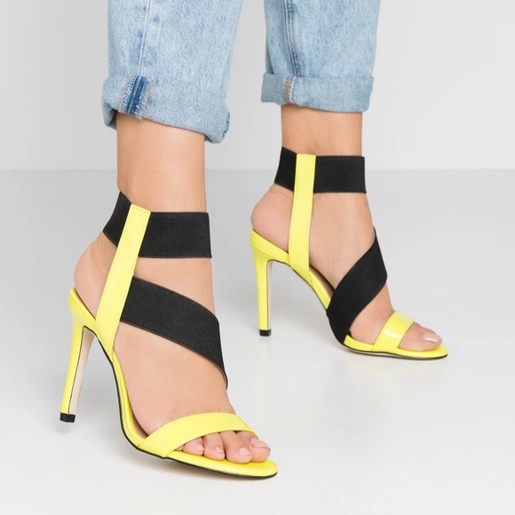 Call It Spring Alicura Neon Green Heel - Picture 1 of 4